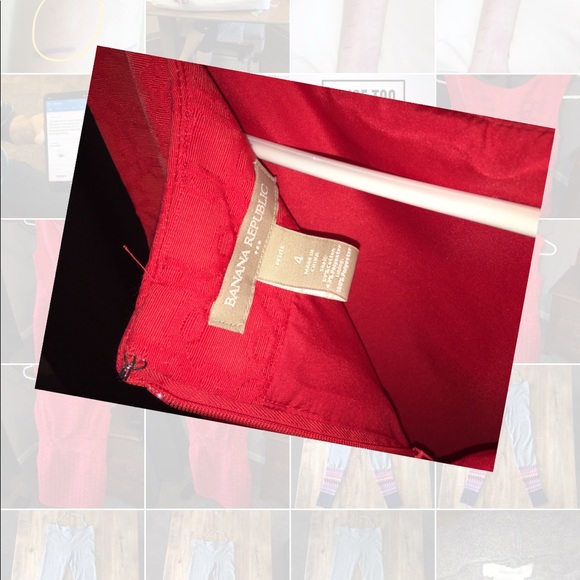 SOLD Banana Republic coral dress size 4 - Picture 6 of 7